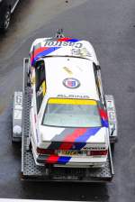 Startnummer 442 BMW M3,  gesehen vom Boxendach beim Youngtimer Festival Spa am 19.7.2015