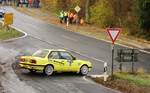 12 Michael Bieg/Chioma Monix, BMW 320 is,  auf teils noch glaten Asphalt, Rally Köln - Ahrweiler 12.11.2016