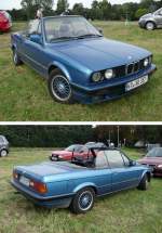 Altes BMW 3er Cabriolet am Flughafen Krefeld Egelsberg (10.9.11)