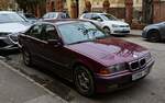 BMW 3er E36 mit passendem Kennzeichen. Foto: Dezember, 2022