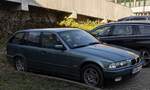 BMW 3 E36 Touring in der Farbe Moreagrün. Foto: Dezember, 2023.