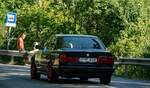 Rückansicht: BMW 5 E34. Aufnahme: Bergrennen Pécs, 09.2021.