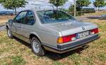 =BMW Coupe E24, ausgestellt bei der Oldtimerausstellung Blech & Barock bei Schloss Fasanerie, 07-2026
