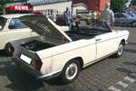Profilansicht des BMW 700 Cabriolet im Farbton fr�hlingswei� aus dem Jahr 1964.
