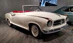 =Borgward Isabella TS Cabrio, Bauzeit 1957 - 1960, 1493 ccm, 75 PS, 150 Km/h, gesehen im EFA Museum in Amerang, 06-2022