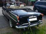 Heckansicht eines Borgward Isabella Cabriolets aus dem Jahr 1960. 50. Jahrestreffen der Borgward I.G. e.V. an der  Alten Dreherei  in Mülheim an der Ruhr. 