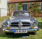 =Borgward Isabella Coupe, Bj. 1958, 75 PS, gesehen bei der Oldtimerausstellung bei Schloss Fasanerie gefunden, 06-2025