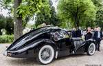 Seitenansicht des Bugatti 57 Atlantic (Replik). IV. Balatonfüred Concours d'Elegance (Mai 2017).