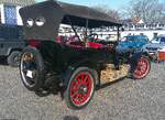 Heckansicht eines Buick Series E-Six Tourer aus dem Jahr 1918. Oldtimertreffen an Mo´s Bikertreff in Krefeld am 08.03.2026.