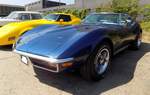 Diese Corvette C3 im Farbton bryar blue hat eine interessante Geschichte: Die  Vette  wurde erstmalig am 21.04.1972 auf einen Offizier der US-Navy im Bundesstaat Alabama zugelassen.