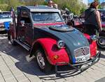 =Citroen 2 CV mit Ladefl�che, gesehen auf dem Ausstellungsgel�nde der Oldtimerveranstaltung in Frankenberg/Eder im Mai 2026