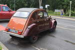 Heckpatie eine Citro�n 2 CV gesehen vor einem Hotel in Franzensbad (Tschechin) am 27. Juli 2026.