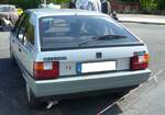 Heckansicht eines Citroen BX 19 Digit aus dem Jahr 1985. French Car Devotion am 30.04.2023 an Mo´s Bikertreff in Krefeld.