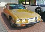 Citroen SM im Farbton or de simiane. Von 1970 bis 1975 wurden 12.920 Modelle dieses Typs produziert. Die V6-Motoren stammten aus dem Regal von Maserati. Verantwortlich f�r die Motorenentwicklung zeichnete sich der geniale Giulio Alfieri (*1924 +2002) ...