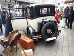 Heckansicht einer Citroen B14 Limousine aus dem letzten Modelljahr 1928. 12. Oldtimertreffen in Essen-Kettwig am 01.05.2019.