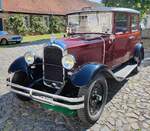 =Citroen AC 4 Landaulet, Bj. 1930, 1631 ccm, 30 PS, ein ehemaliges Pariser Taxi, gesehen bei der Oldtimerausstellung bei Schloss Fasanerie, 06-2025
