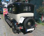 Heckansicht eines Citroen B14F Berline aus dem Jahr 1928. Oldtimer Fr�hling des AMC Kettwig am 01.05.2026 in Essen Kettwig.