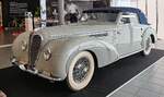 =Delahaye 135 M Cabriolet, Bj. 1939, 6 Zyl., 3557 ccm, Bauzeit 1938 - 1939, gesehen im Museo Nicolis in Verona, 09-2025