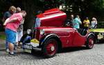=DKW F5 Luxus Roaster, Bj. 1935, steht zur Fahrzeugabnahme in Fulda anl. der ADAC Deutschland Klassik 2017, Juli 2017