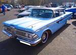 Edsel Ranger fourdoor Sedan im Farbton jetstream blue des Modelljahres 1959.