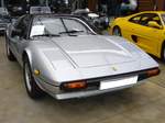 Ferrari 308 GTSi. 1977 - 1981. Hier wurde ein 328 GTSi im seltenen Farbton argento metallisato abgelichtet. Der V8-motor hat einen Hubraum von 2925 cm³ und leistet 210 PS. Classic Remise Düsseldorf am 26.02.2017.