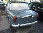 Heckansicht eines Fiat 1100 D. Besucherparkplatz der Düsseldorfer Classic Remise am 28.09.2021.