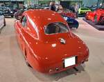 Heckansicht eines Fiat 1100S Berlina  Gobbone  aus dem Jahr 1947.