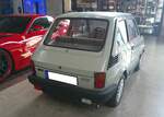 Heckansicht eines Fiat 126 BIS wie er von 1987 bis 1991 bei FSM in Polen gebaut wurde.
