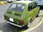 Heckansicht eines Fiat 126. 1972 - 1978. Düsseldorf am 25.05.2014.
