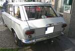 Heckansicht eines Fiat 1500 Familiare aus dem Jahr 1966.