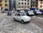Fiat 500 des Fiat 500 Club Italien bei einer Ausfahrt am 30.