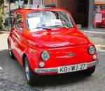 =Fiat 500, ausgestellt beim Hünfelder Stadtfest, 08-2018