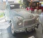 =Fiat 500 Topolino, Bj. 1953, 569 ccm, 13 PS, gesehen im Museo Nicolis in Verona, 09-2025
