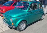 =Fiat 500 Luxus, gesehen auf dem Ausstellungsgel�nde der Oldtimerveranstaltung in Frankenberg/Eder im Mai 2026.