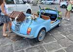 Heckansicht eines Fiat 500  Jolly  by Ghia.