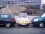 Fiat 500 korrekt eingeparkt!..gesehen in Berlin 03/2008 in Berlin.