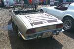 Heckansicht eines Fiat 850 Sport Spider im Farbton grigio chiaro. 18. Oldtimerfestival an der 'Alten Dreherei' in M�lheim an der Ruhr am 21.06.2026. 