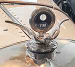 =Kühlwasseranzeige des Fiat 501 S Superculasse Silvani, gesehen im Museo Nicolis in Verona, 09-2025