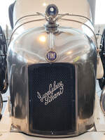 =Frontpartie des Fiat 501 S Superculasse Silvani, gesehen im Museo Nicolis in Verona, 09-2025