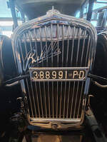 =Kühlergrill des Fiat 508 Balilla, gesehen im Museo Nicolis in Verona, 09-2025