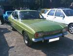 Ford Capri 1 im Farbton hellgr�nmetallic, gebaut von 1969 bis 1973.