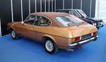 Profilansicht eines Ford Capri II 1.6 in der luxuriösen Ghia-Ausstattung aus dem Jahr 1976.