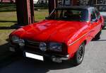 Ford Capri II 1.6GL aus dem Jahr 1976 im Farbton sebringrot.