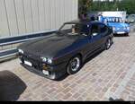 Ford Capri 2.8 an der Oldtimer Ausstellung auf dem Flughafen Bleienbach am 29.05.2022