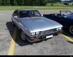 Ford Capri 2.8 an der Oldtimer Ausstellung auf dem Flughafen Bleienbach am 29.05.2022