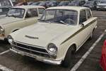 Ford Cortina MK I, auf dem Parkplatz, vor dem Autojumble in Luxemburg.