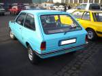 Heckansicht eines Ford Fiesta MK I. 1976 - 1983. Oldtimer- und Youngtimertreffen am 27.12.2015 in Krefeld.
