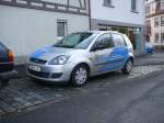 Ford Fiesta einer Fuldaer Autowerkstatt abgestellt in 36129 Gersfeld