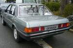 Heckansicht einer Ford Granada MK2 2.3 Limousine aus dem Jahr 1984. Außengelände der Techno Classica Essen am 13.04.2023.