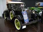 Ford Model A Roadster de Luxe, gebaut von 1928 bis 1931.